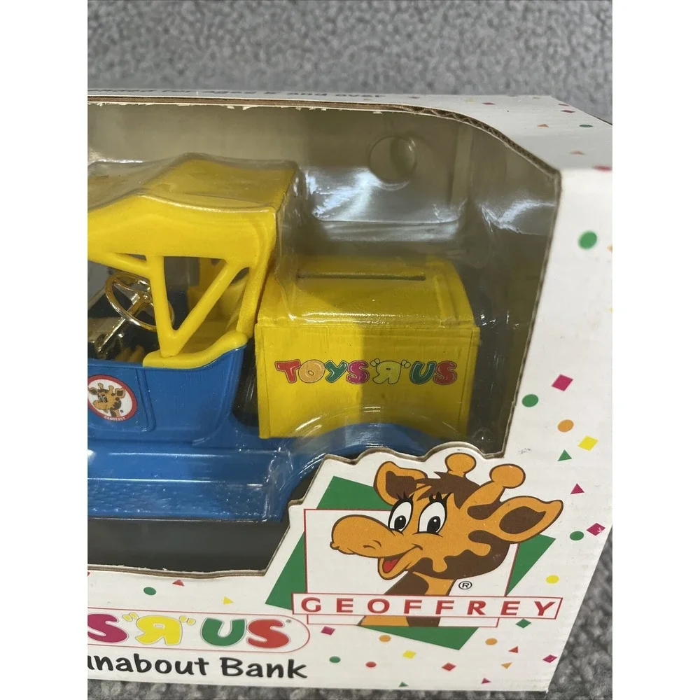 NEW Vintage Toys R Us Geoffrey 1918 Runabout‎ Die Cast Bank ERTL 1993 SEALED